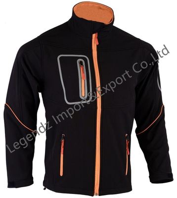 Людей куртки Espandex куртка Softshell на открытом воздухе молнии кармана водоустойчивых Multi теплая с капюшоном