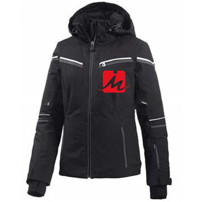 Полиуретан полиэстера делает спорт водостойким Outerwear ЛЫЖИ женщин курток Softshell на открытом воздухе