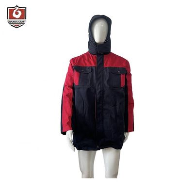 Черная длинная куртка зимы безопасности одежд Workwear рукава