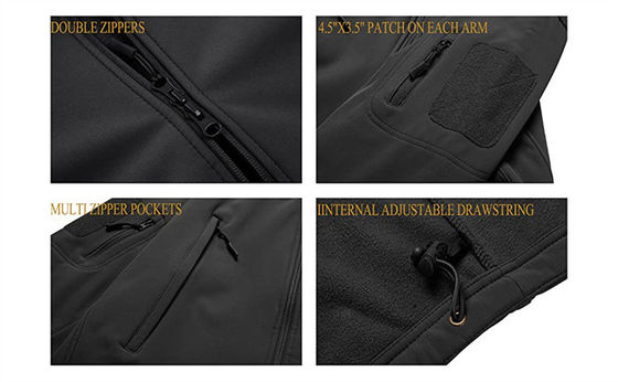 На открытом воздухе водоустойчивая куртка Softshell Windproof задействуя