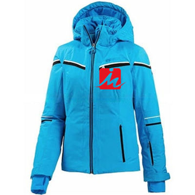 Полиуретан полиэстера делает спорт водостойким Outerwear ЛЫЖИ женщин курток Softshell на открытом воздухе